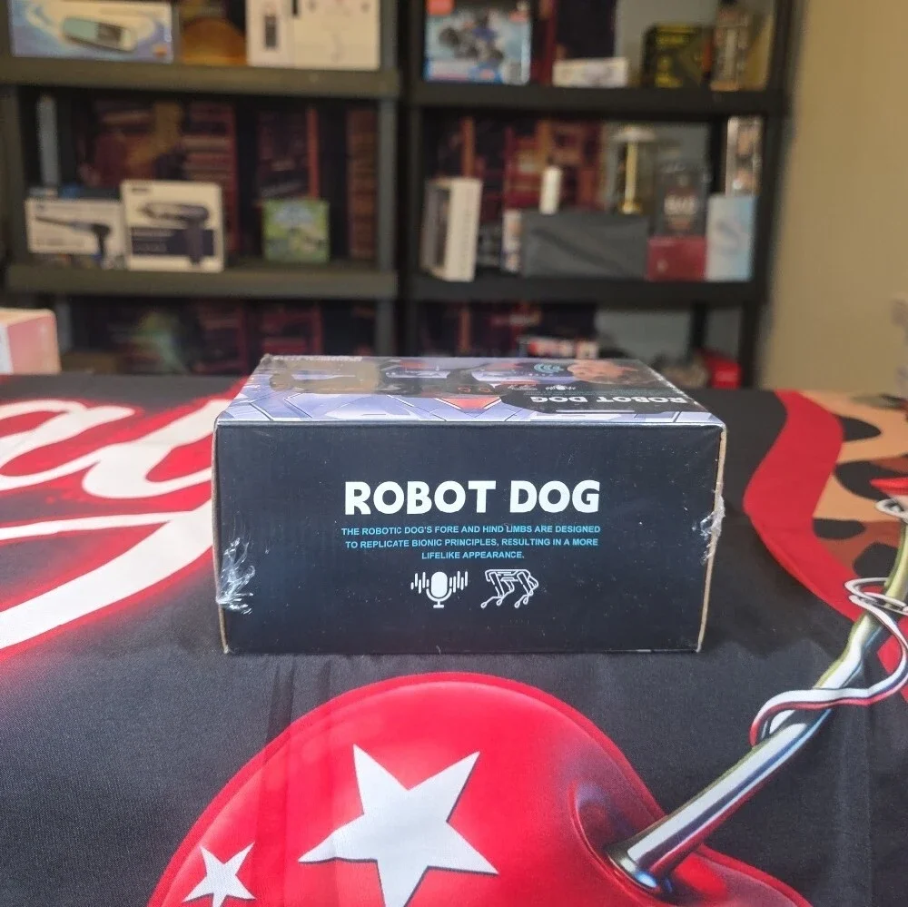 Robot Dog Mechanical Style - White Interactive Robotic Pet Factory Sealed